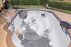 Pool plaster resurfacing Diamond Brite