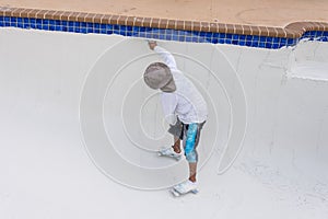 Pool plaster resurfacing Diamond Brite