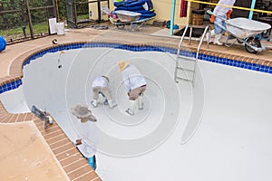 Pool plaster resurfacing Diamond Brite