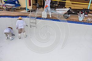 Pool plaster resurfacing Diamond Brite