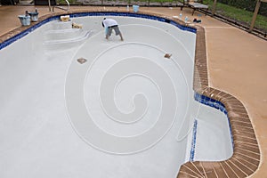 Pool plaster resurfacing Diamond Brite