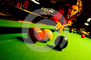 Pool player