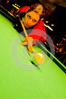 Pool player