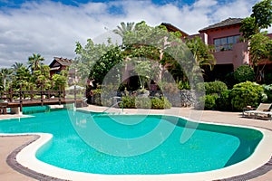 Pool of Ritz-Carlton, Abama Resort in Tenerife, luxury resort Teneriffe