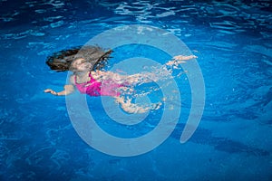 Pool Safety - Girl Underwater