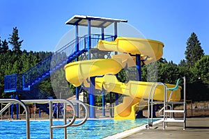 Pool Side Water Slide