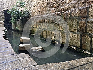 Pool of Siloam in Jerusalem in Israel.