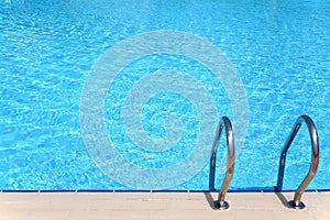 Pool with stair photo