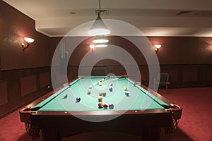 Pool table and balls