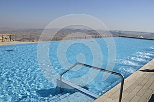 Pool in tourist hotel, Negev desert.