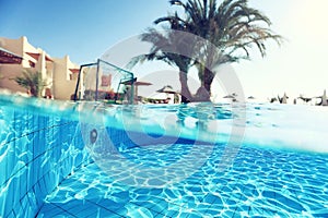 Pool in tropical climat