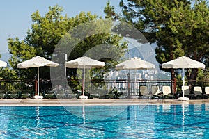 Pool in the Turkish resort photo