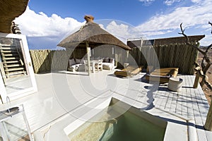 Pool of a luxury Lodge in Namibia