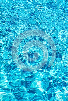 Pool water surface blue clear water texture ripples reflections