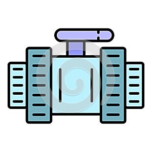Pool water tap icon color outline vector