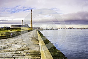 Poolbeg Generating Station and Dublin Port