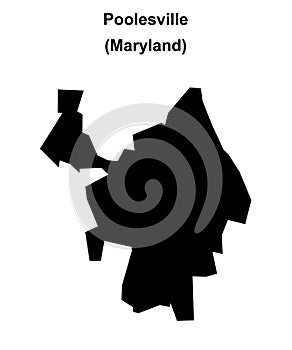 Poolesville outline map