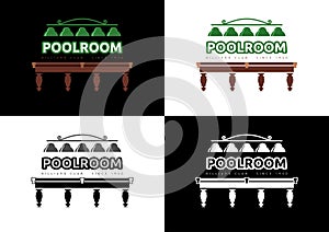 Poolroom - Billiard Club Logo Design