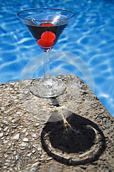 Poolside Cocktail with Shadow