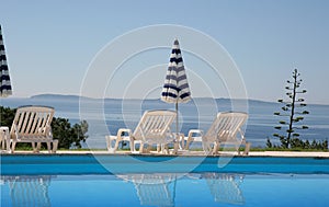 Poolside at le lavandou, french riviera