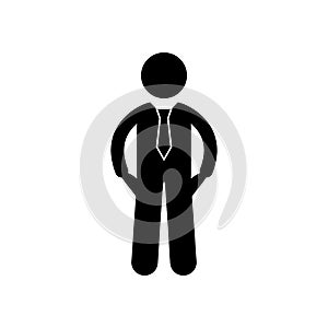 poor businessman icon. Element of poor man illustration. Premium quality graphic design icon. Signs and symbols collection icon