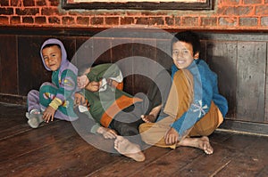 Poor children from Nepal