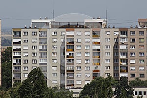 The crowded agglomeration flats photo