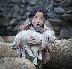 Poor girl from Upper Shimshal village