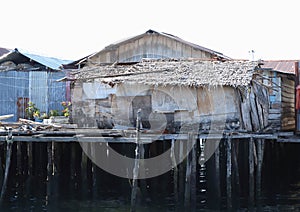 Poor house above sea