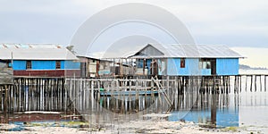 Poor houses above sea