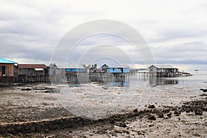 Poor houses above sea