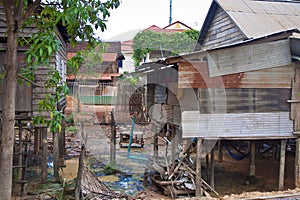 Poor houses in Siem Reap