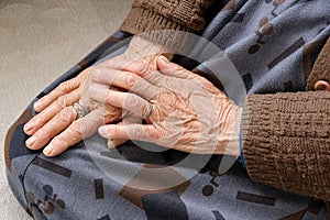 Poor old man waiting for death