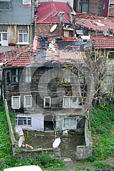 Poor rural settlements in istanbul, turkey.