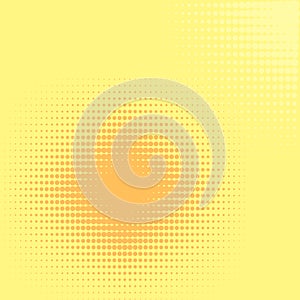 Pop art background, orange. rays of the sun are yellow and circles. Retro style, comic emulation. Procurement for a
