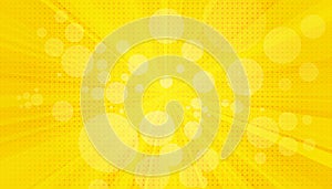 Pop Art background. Retro dotted background. Vector illustration. Halftone yellow pop art