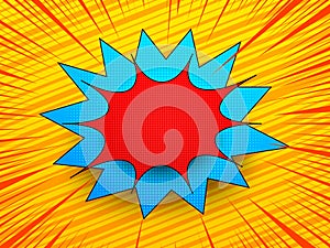 Pop art bright explosive concept