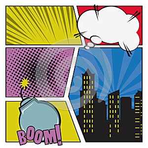 Pop art and Comic cartoons