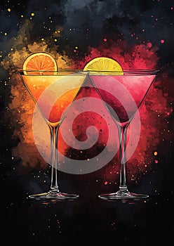 Pop Art Cosmopolitan Screen Print photo