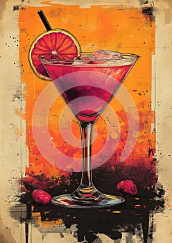 Pop Art Cosmopolitan Screen Print photo