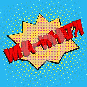 Pop art speech bubble