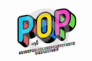 Pop art style font