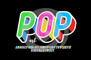 Pop art style font