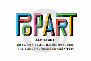 Pop art style font design