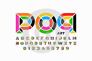 Pop art style font design