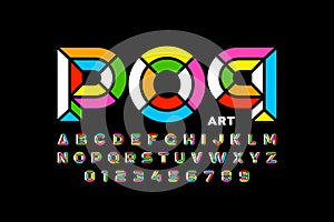 Pop art style font design