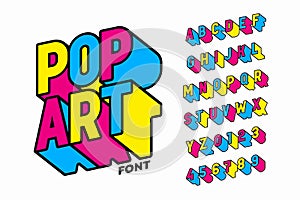 Pop art style font design