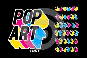 Pop art style font design