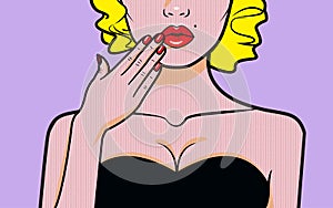 Pop-art vector illustration.