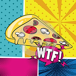 Pop art WTF cartoon